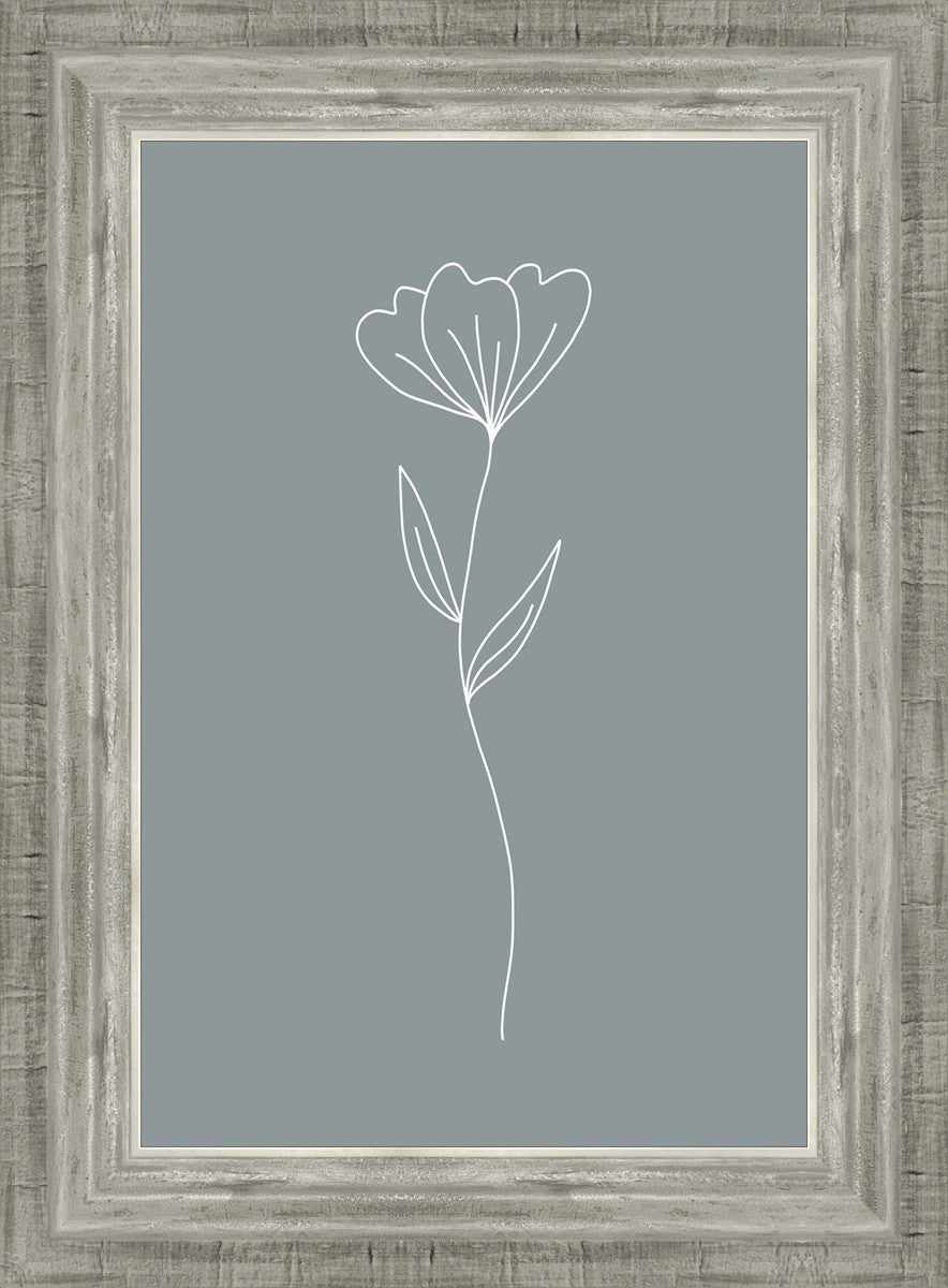 Minimalist Flower Blue