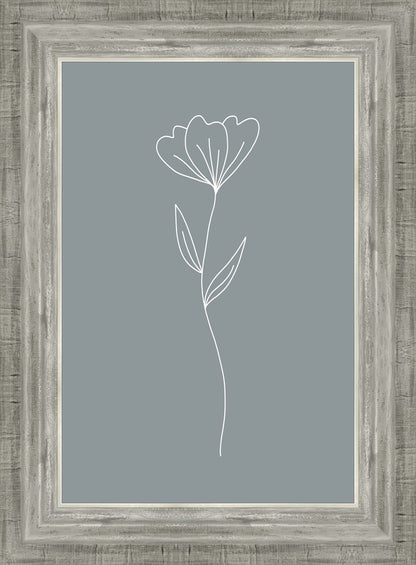 Minimalist Flower Blue