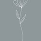 Minimalist Flower Blue