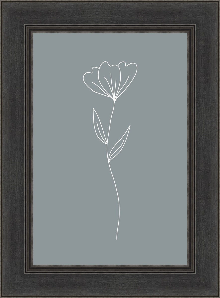 Minimalist Flower Blue