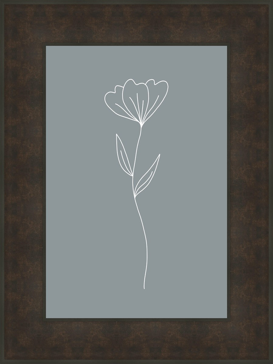 Minimalist Flower Blue