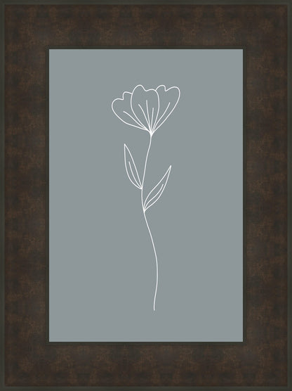 Minimalist Flower Blue