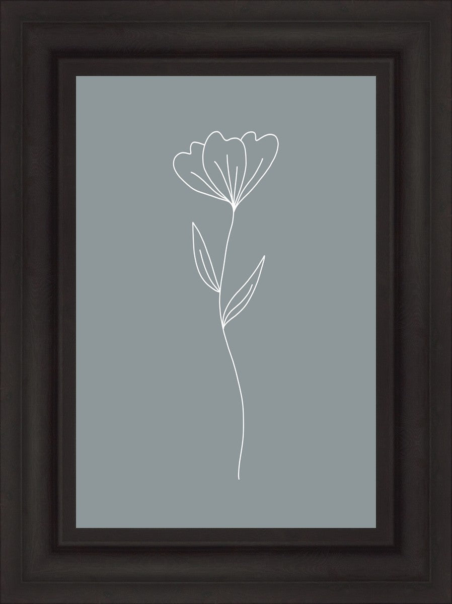 Minimalist Flower Blue