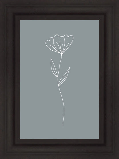 Minimalist Flower Blue