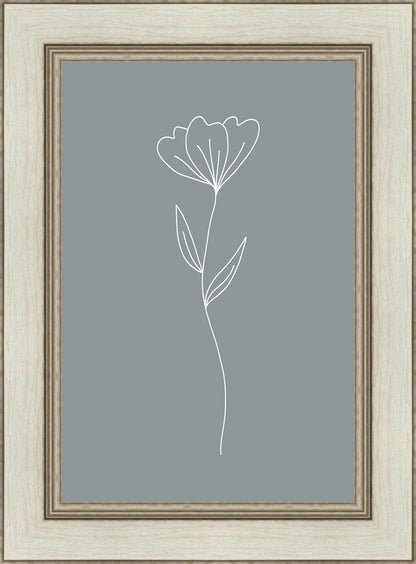 Minimalist Flower Blue