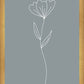 Minimalist Flower Blue