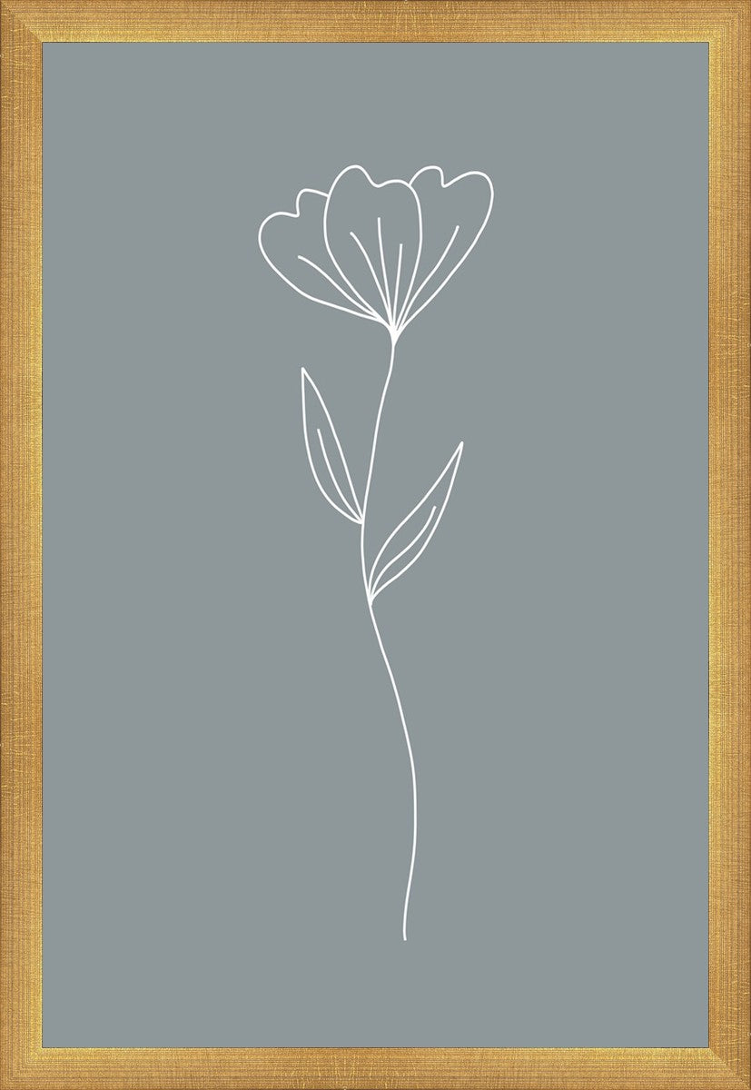 Minimalist Flower Blue