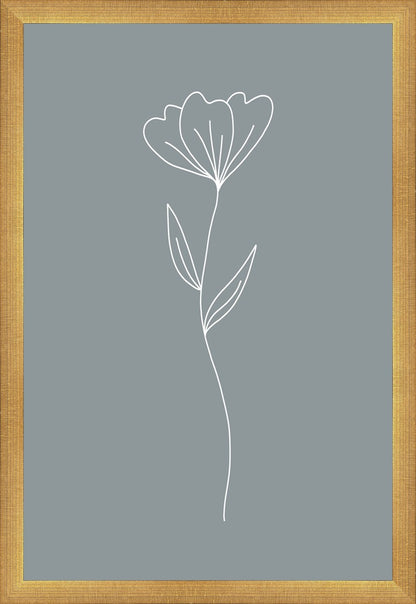 Minimalist Flower Blue