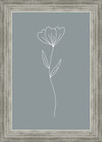 Minimalist Flower Blue