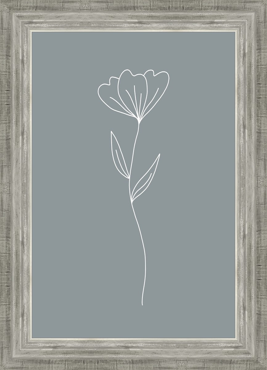 Minimalist Flower Blue