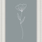 Minimalist Flower Blue