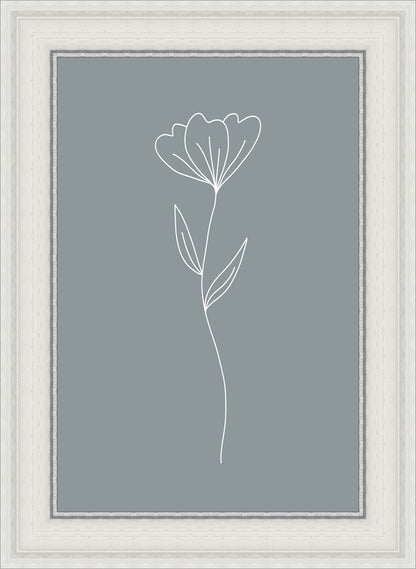 Minimalist Flower Blue