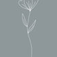 Minimalist Flower Blue