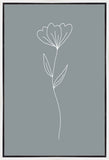 Minimalist Flower Blue Gallery Wrap