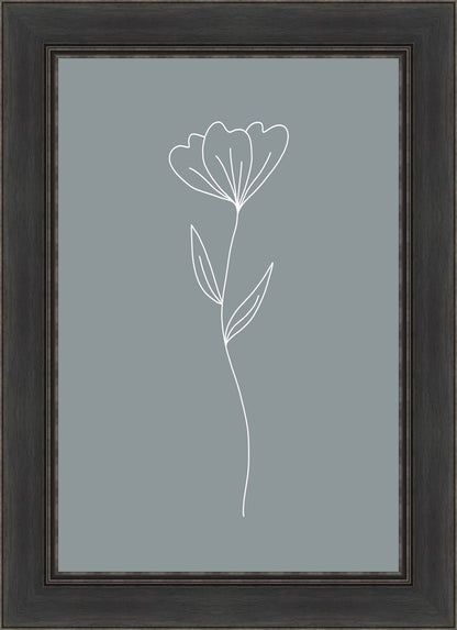 Minimalist Flower Blue