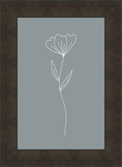 Minimalist Flower Blue