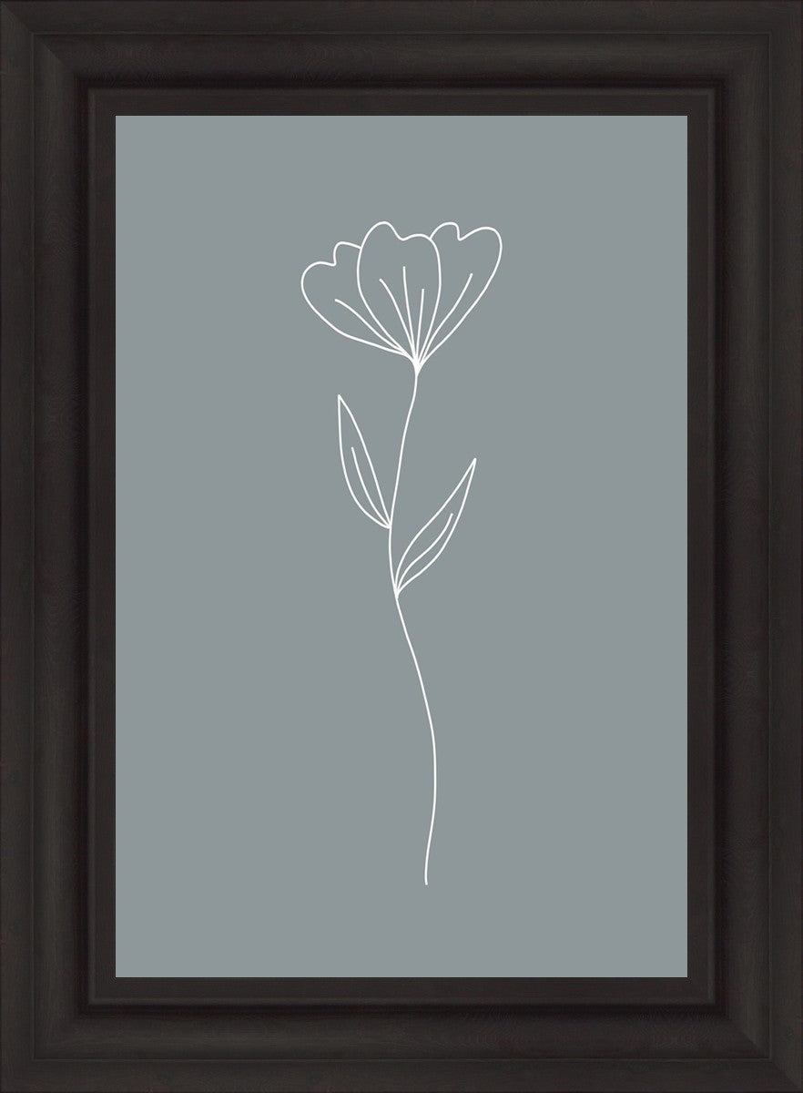 Minimalist Flower Blue