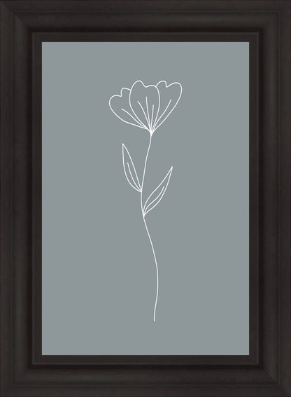 Minimalist Flower Blue