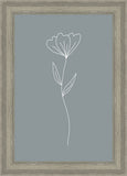 Minimalist Flower Blue