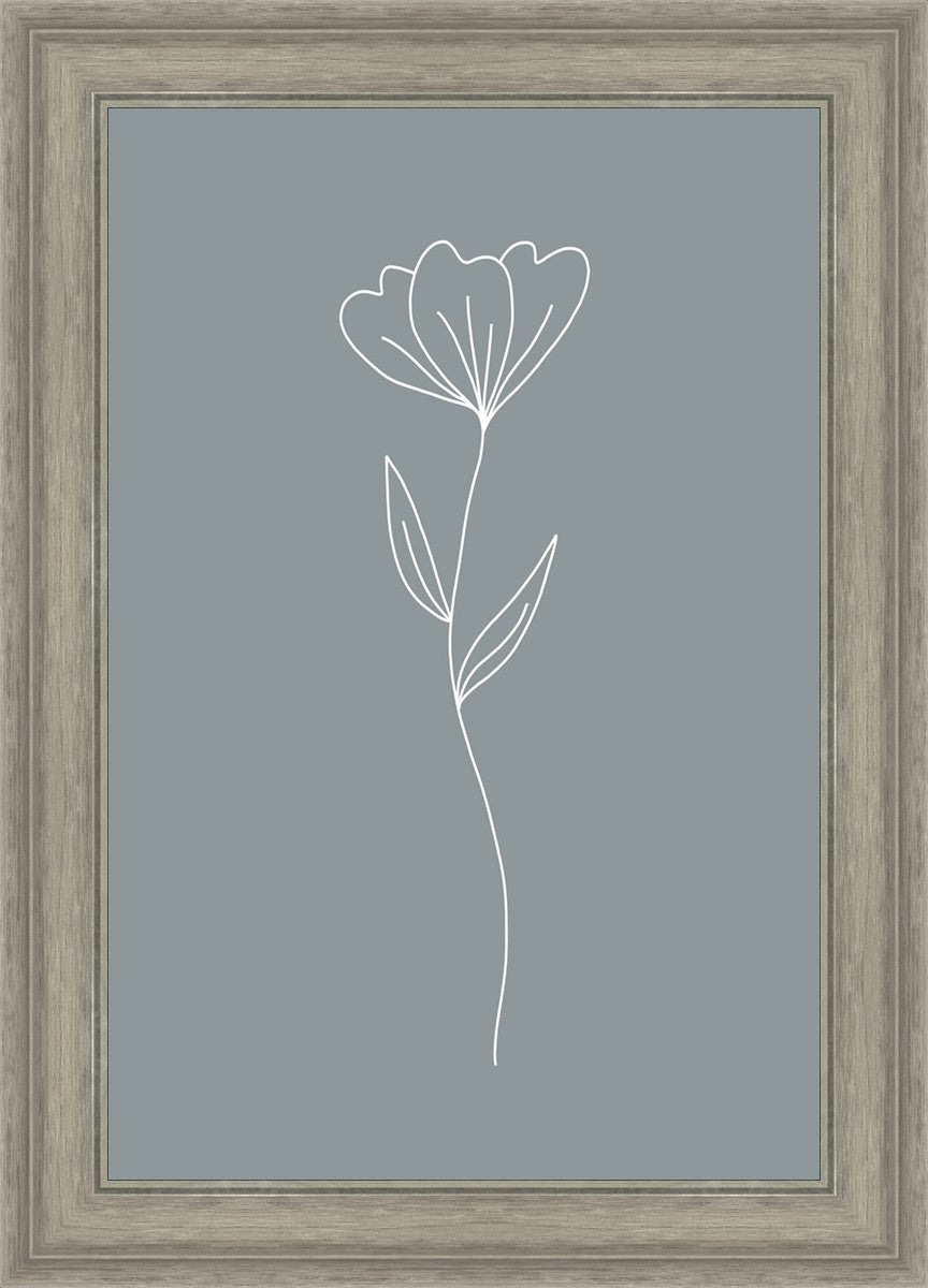 Minimalist Flower Blue
