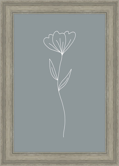 Minimalist Flower Blue