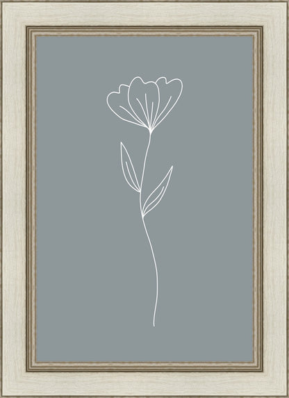 Minimalist Flower Blue