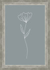 Minimalist Flower Blue