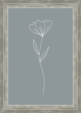 Minimalist Flower Blue