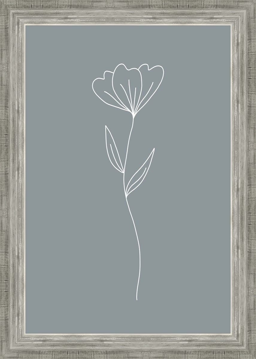 Minimalist Flower Blue