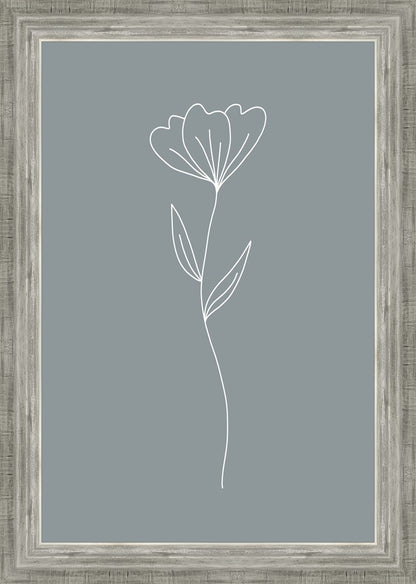 Minimalist Flower Blue