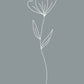 Minimalist Flower Blue