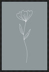 Minimalist Flower Blue Gallery Wrap