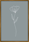 Minimalist Flower Blue Gallery Wrap