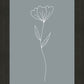 Minimalist Flower Blue