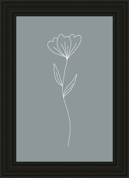 Minimalist Flower Blue