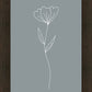 Minimalist Flower Blue