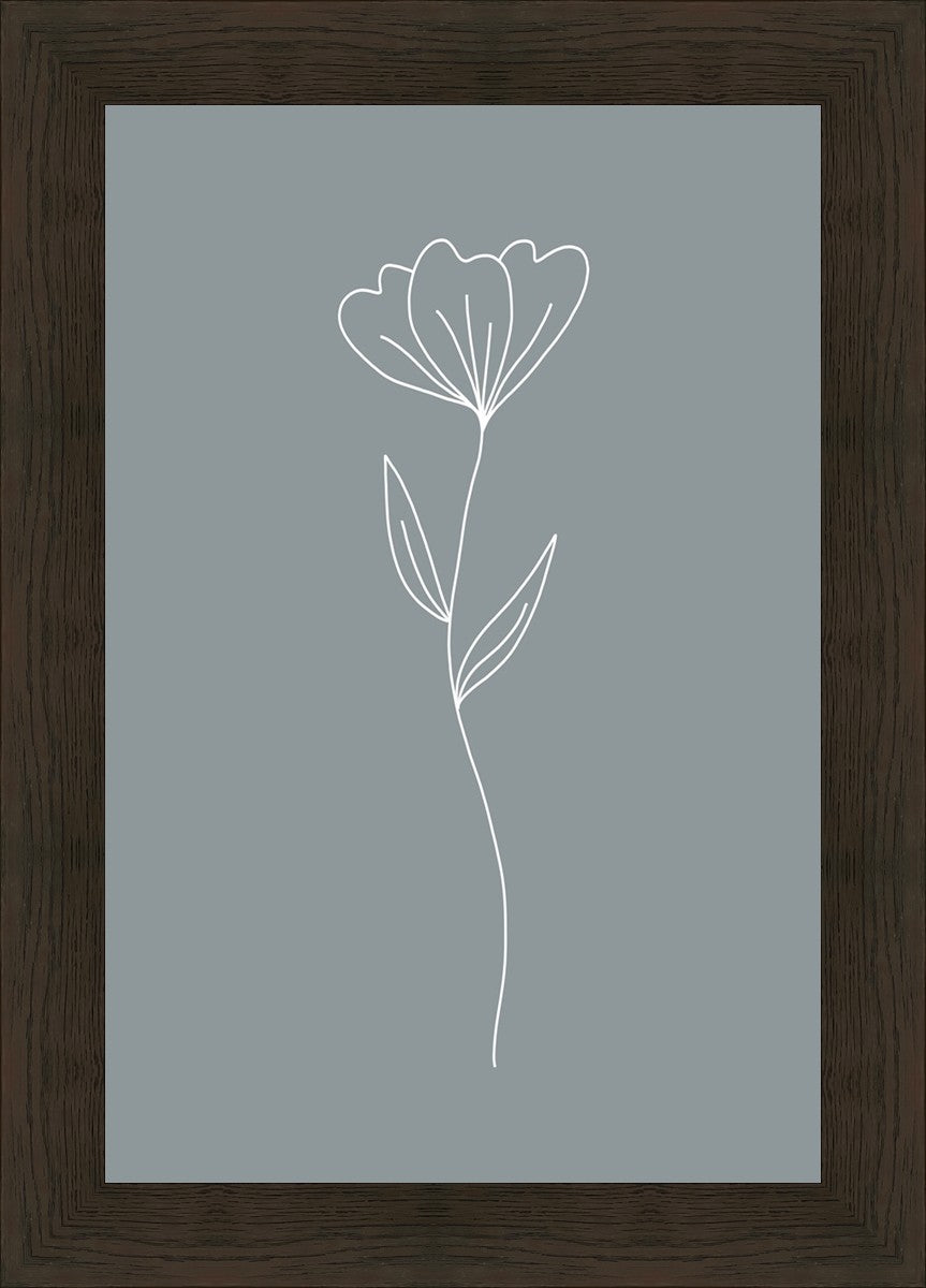 Minimalist Flower Blue
