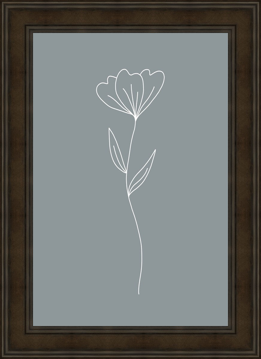 Minimalist Flower Blue