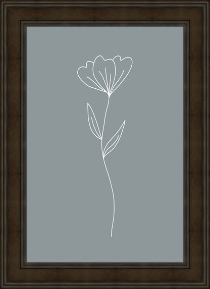 Minimalist Flower Blue