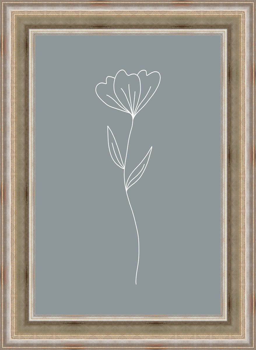 Minimalist Flower Blue