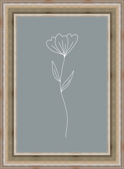 Minimalist Flower Blue