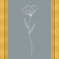 Minimalist Flower Blue