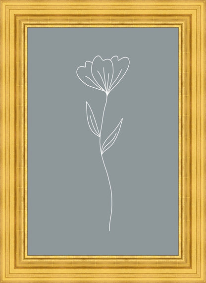 Minimalist Flower Blue