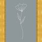 Minimalist Flower Blue
