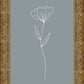 Minimalist Flower Blue