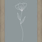 Minimalist Flower Blue