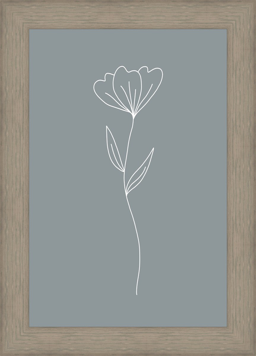 Minimalist Flower Blue