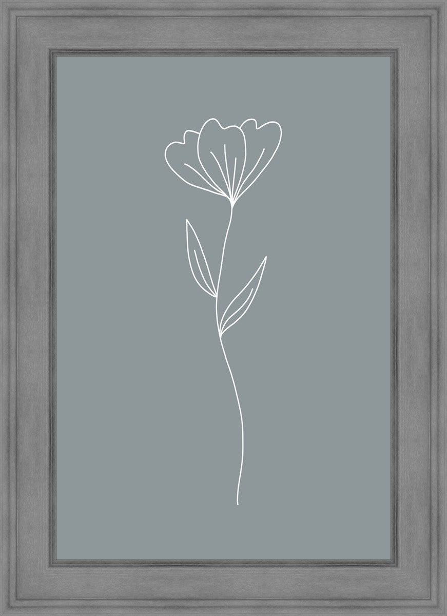 Minimalist Flower Blue