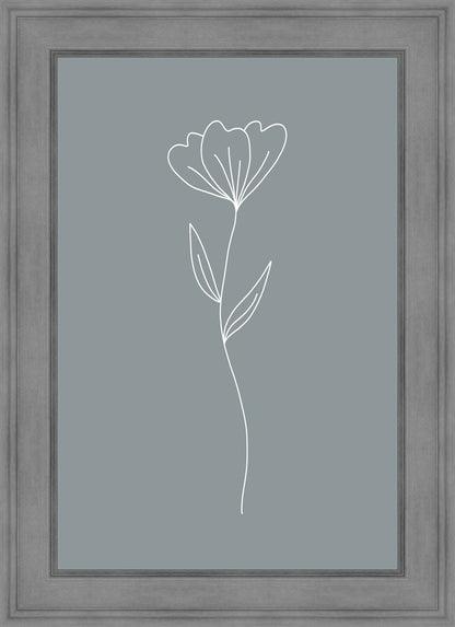 Minimalist Flower Blue