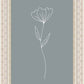 Minimalist Flower Blue
